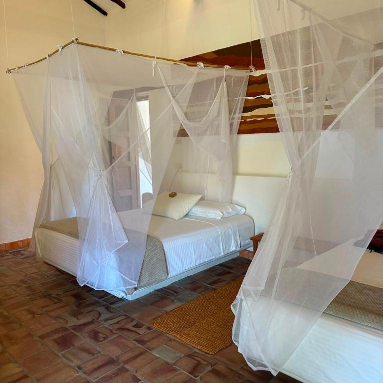B&B Buenavista Barichara - Habitación Deluxe con 2 camas grandes - 9