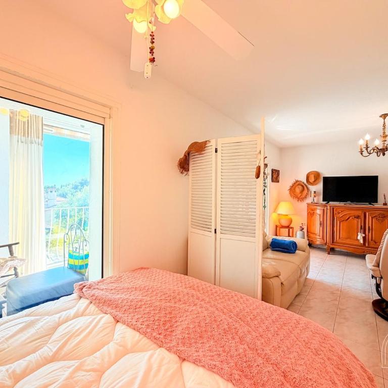 Maisonnette avec jardin et aperçu mer à Bandol - Appartement 1 Chambre avec Jardin - 16