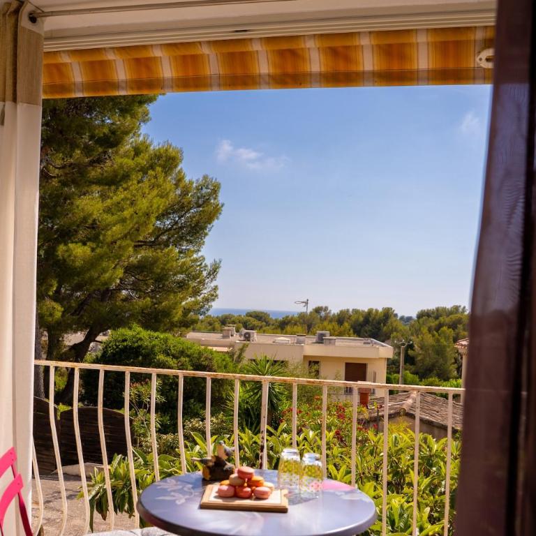 Maisonnette avec jardin et aperçu mer à Bandol - Appartement 1 Chambre avec Jardin - 19