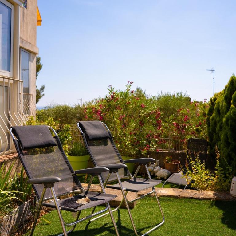 Maisonnette avec jardin et aperçu mer à Bandol - Appartement 1 Chambre avec Jardin - 29