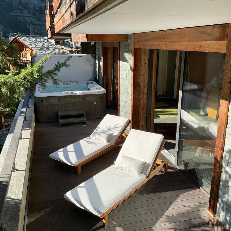 Betty Boop Zermatt - Matterhorn View Apartment - Apartamento Deluxe de 2 dormitorios con balcón - 34