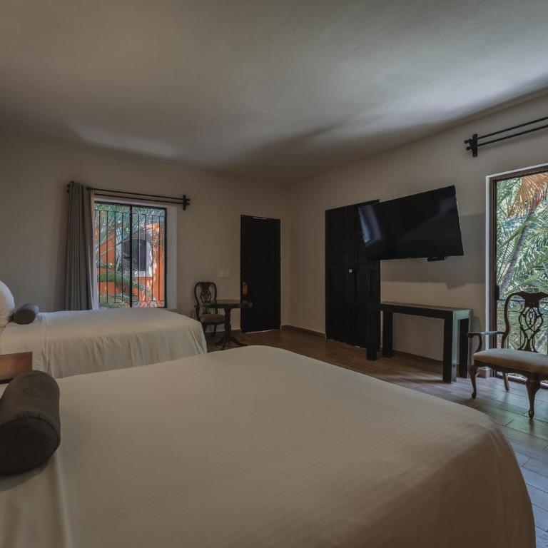 Casa Jade Hotel - Adults Only, Mérida - Habitación Doble - 2 camas dobles - 1
