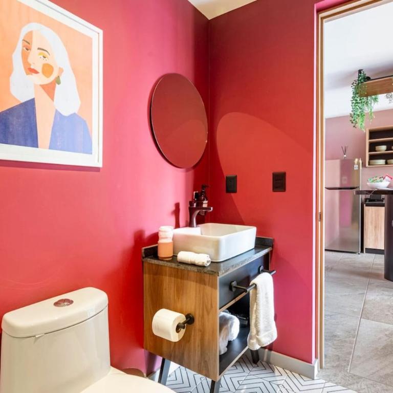 Modern & comfy · Roma-Condesa · Cama King · A/C · - Apartment mit 1 Schlafzimmer - 17