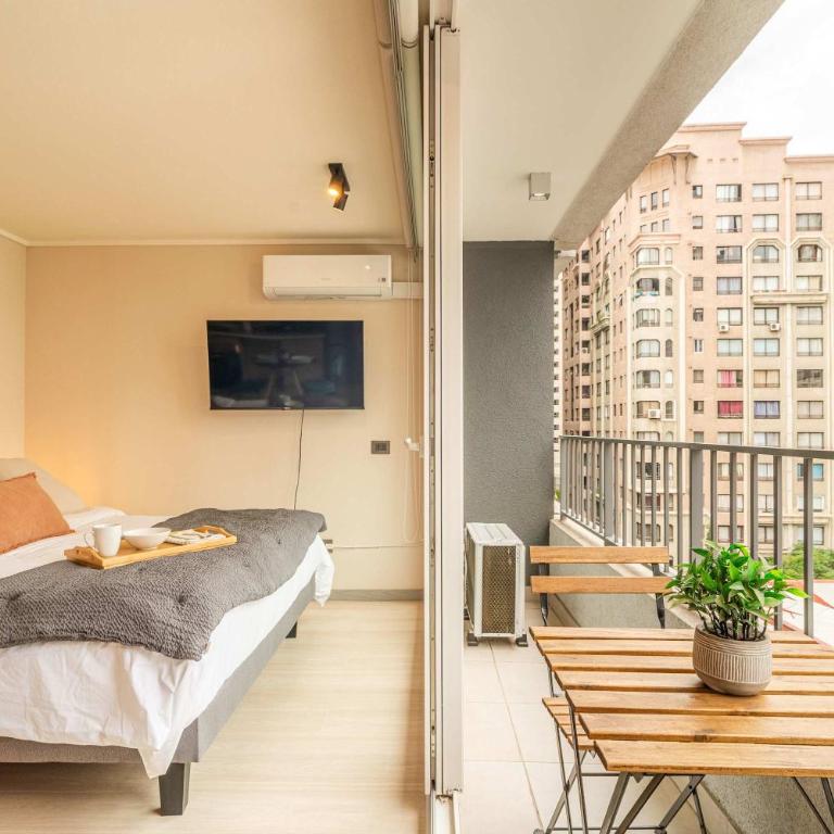 HOM I WifiAireAcond Centrico SmartTv PiscinaCowork - Apartamento - 19