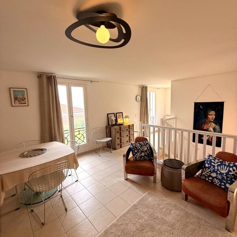 Villa Menton La Pomponette climatisée écrin de verdure a deux pas du centre - Maison 2 Chambres - 5