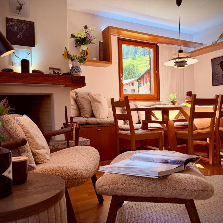 Cozy Retreat near St Moritz with Pool Sauna Fireplace - Apartment mit 1 Schlafzimmer - 32