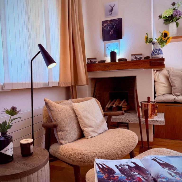 Cozy Retreat near St Moritz with Pool Sauna Fireplace - Apartment mit 1 Schlafzimmer - 18