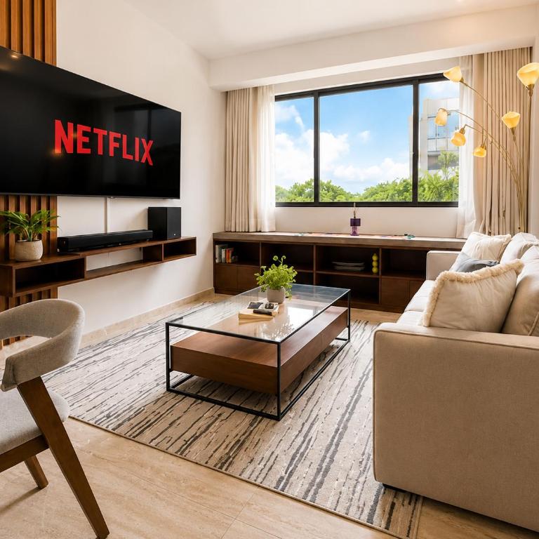 Departamento 2 Recamaras con Workspace, WiFi y Alberca - Two-Bedroom Apartment - 15