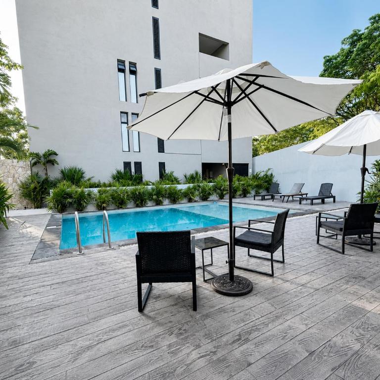 Departamento 2 Recamaras con Workspace, WiFi y Alberca - Two-Bedroom Apartment - 3