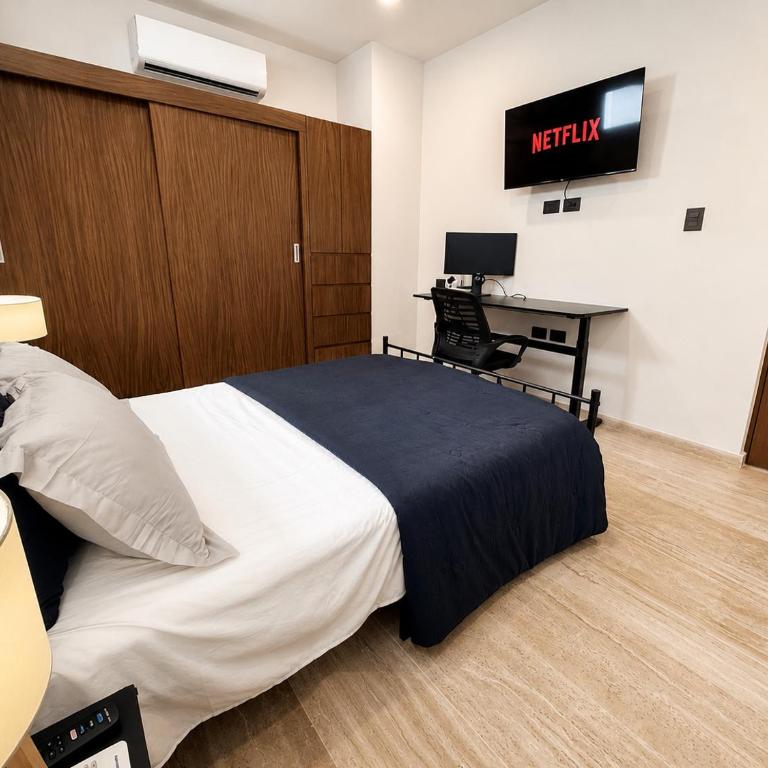 Departamento 2 Recamaras con Workspace, WiFi y Alberca - Two-Bedroom Apartment - 11
