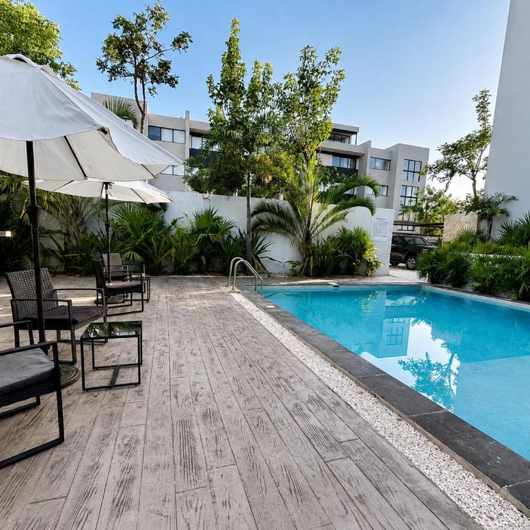 Departamento 2 Recamaras con Workspace, WiFi y Alberca - Two-Bedroom Apartment - 1