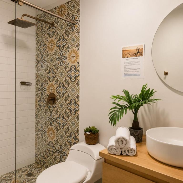 Villa Bamboo Oasis - NUJU Rentals Bogota - Apartamento Deluxe de 2 dormitorios con vistas al jardín - 16