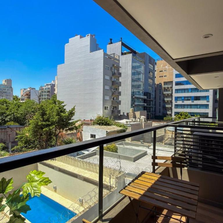 Depto moderno con balcón, piscina y gimnasio en Palermo - Apartamento de 1 dormitorio - 33