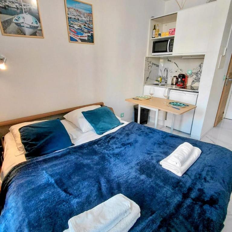 Blue Horizon 2 Air conditioning 4 minutes beach - Studio - 4