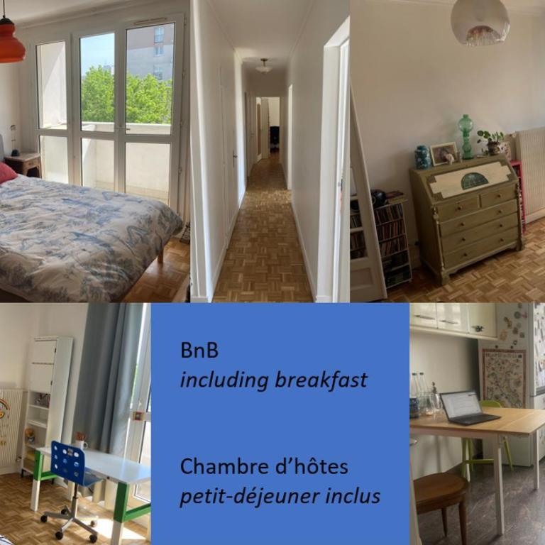 Bed and Breakfast at Place d'Italie - metro lines 5, 6, and 7 - Familienzimmer mit Balkon - 1