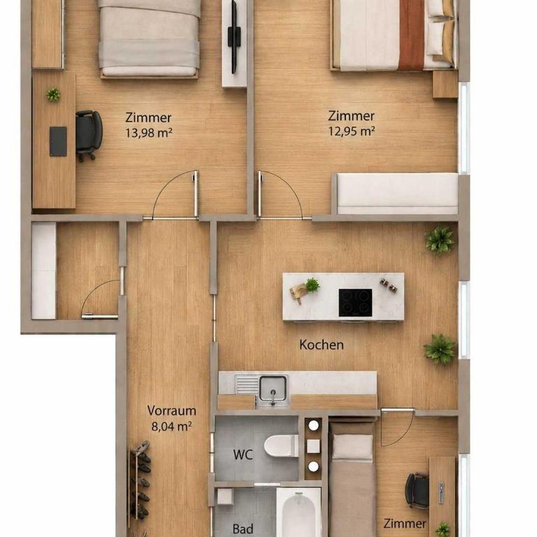 # City-Center-Apartment # Klagenfurt - Apartment mit 1 Schlafzimmer - 9