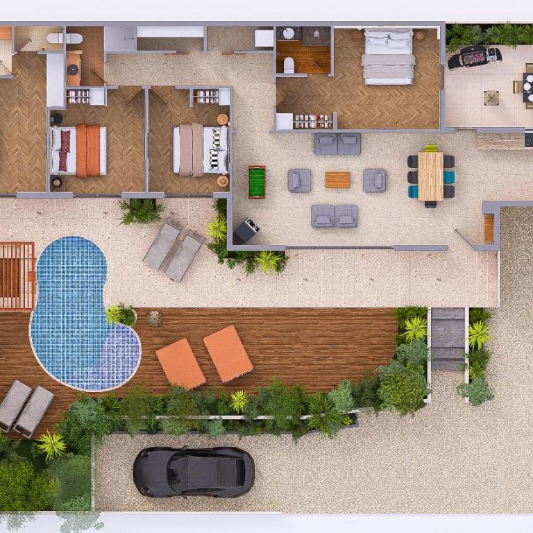 -Oasis&Nirvana-Lisle sur Sorgue-Piscine 4 chambres climatisées babyfoot barbecue brasero - Villa Supérieure - 27