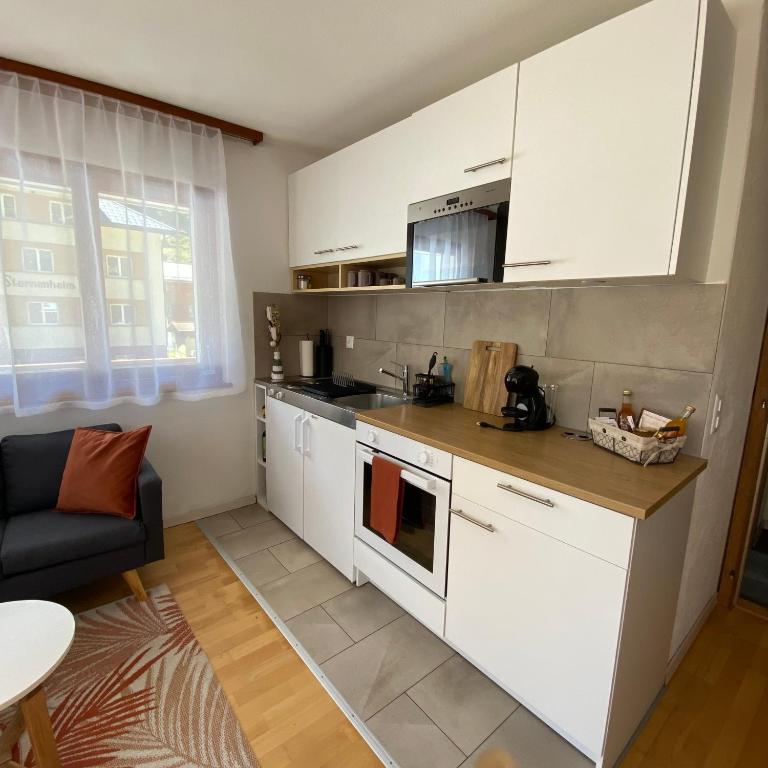 Refuge alpin, vue et grande terrasse - Apartment mit 1 Schlafzimmer - 24