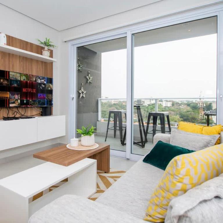 Executive One BR Near Malls with WiFi & Coworking - Apartamento - 12