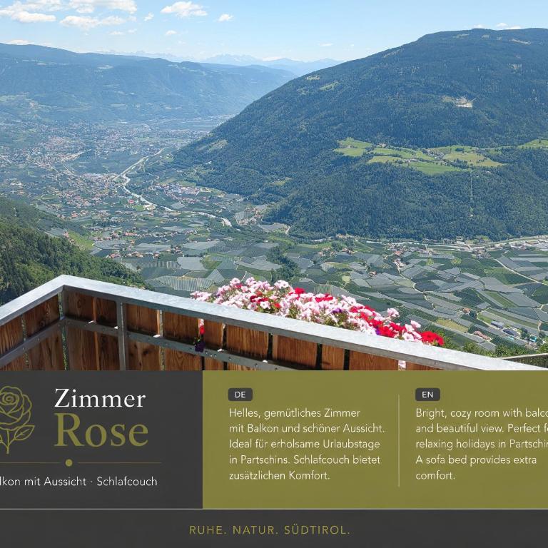 Greiterhof Partschins - Camera Matrimoniale con Balcone - 5