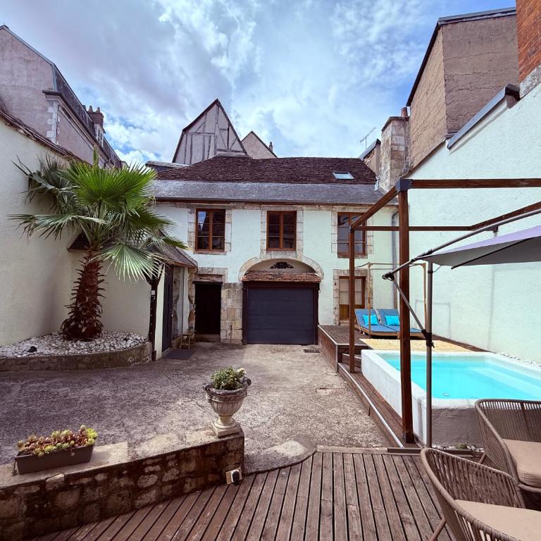 La Galerie - Mini Piscine - Bourges Originale - Apartment mit 2 Schlafzimmern und Poolblick - 5