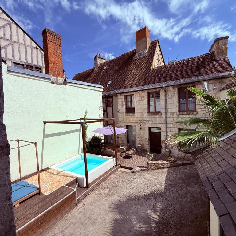 La Galerie - Mini Piscine - Bourges Originale - Apartment mit 2 Schlafzimmern und Poolblick - 4