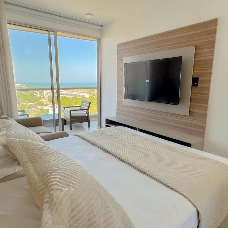 Apartamentos de lujo para estrenar Terraz - Playa Dormida - Two-Bedroom Apartment with Balcony and Sea View - 15