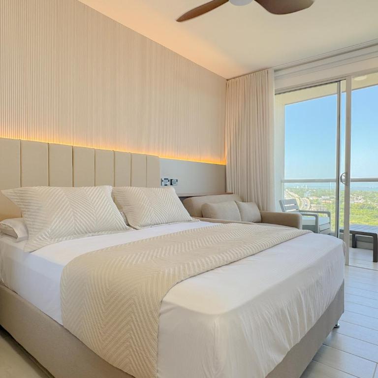 Apartamentos de lujo para estrenar Terraz - Playa Dormida - Two-Bedroom Apartment with Balcony and Sea View - 7