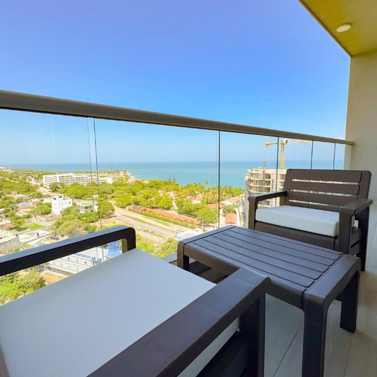 Apartamentos de lujo para estrenar Terraz - Playa Dormida - Two-Bedroom Apartment with Balcony and Sea View - 10