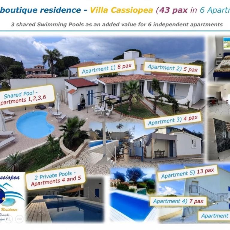 Pool Seaside Relais - VILLE Ninfea, Marea, Rosa e Cassiopea - Fontane Bianche - Maison de Ville 3 Chambres - 3