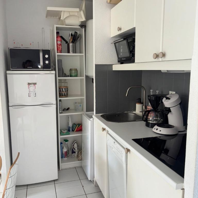 Studio vue mer, Piscine ,Parking, Rochelongue - Appartement 1 Chambre - 5