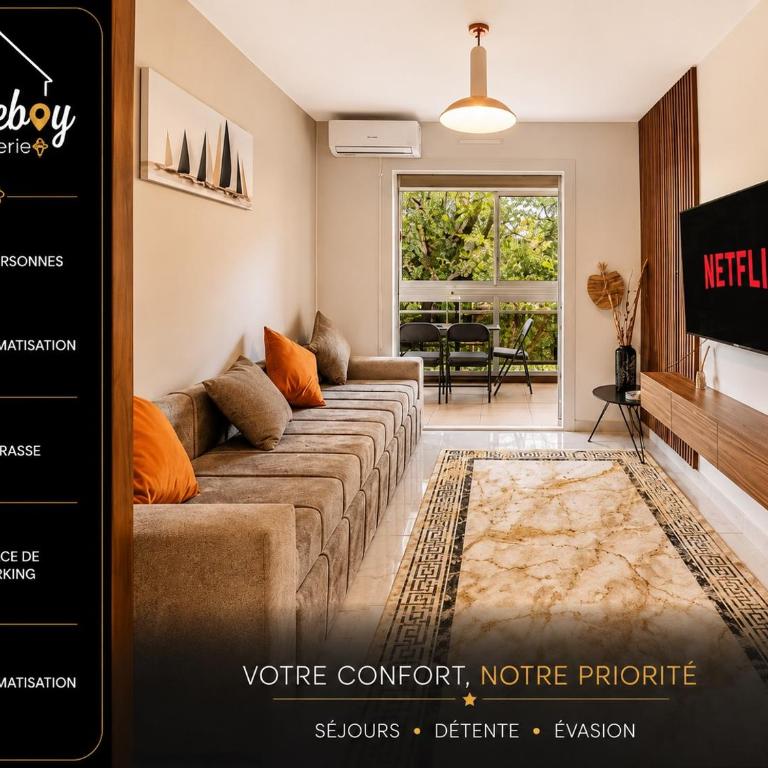 Les Jardins, Golfe-Juan - Apartment mit 1 Schlafzimmer - 1