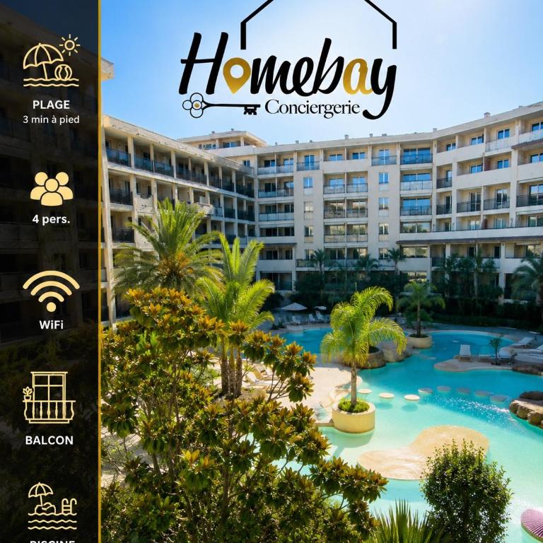 Le Beach 1 min plage , piscine , terrasse - Appartement 1 Chambre - 1