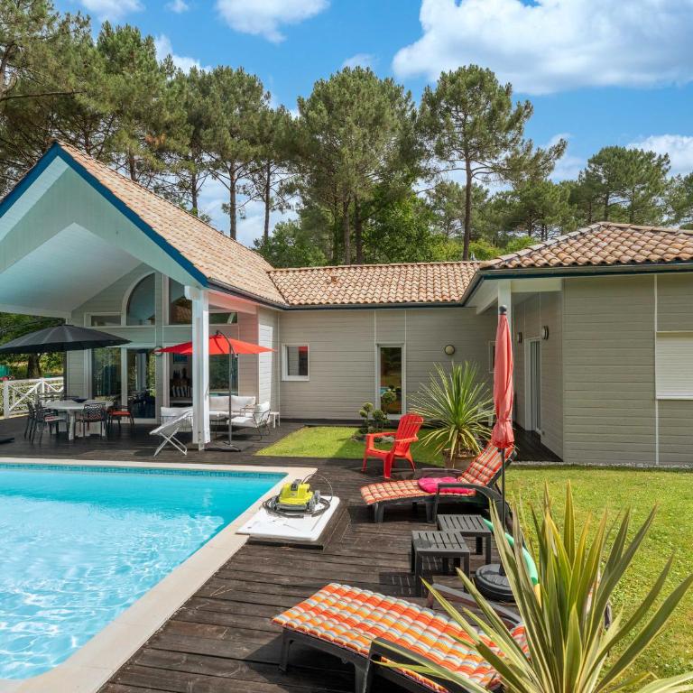 Villa T3 avec Piscine Chauffée, Golf et Plage à Proximité - Linge et Ménage Inclus - FR-1-319-168 - Maison de Vacances (4 Adultes) - 27