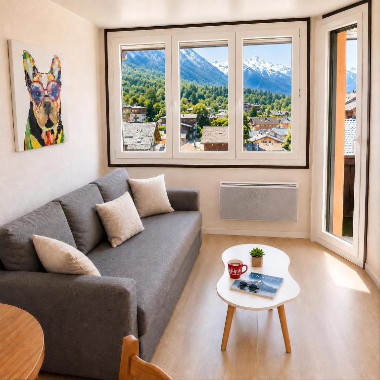 Le Chamois 5E Balcon panoramique MontBlanc avec parking gratuit - Appartement avec Vue sur la Montagne - 2