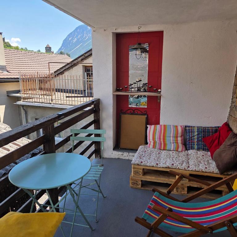 Les appartements du Manoir - Vue Alpes, proche Château de Villa - Apartment mit 1 Schlafzimmer, Balkon und Stadtblick - 4