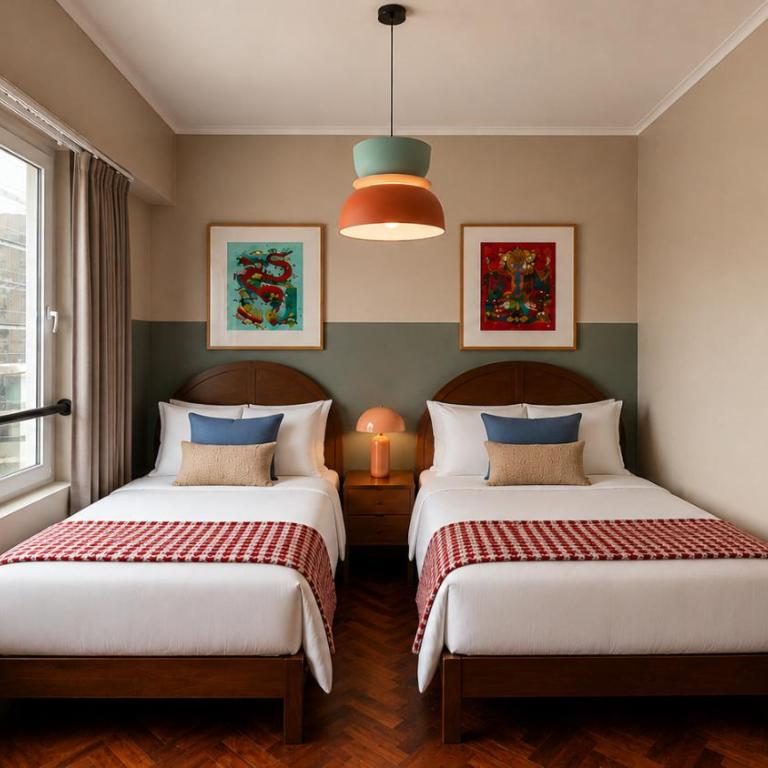 Viajero Lima - Miraflores Hostel - Habitación con vistas a la ciudad - 2 camas - 4