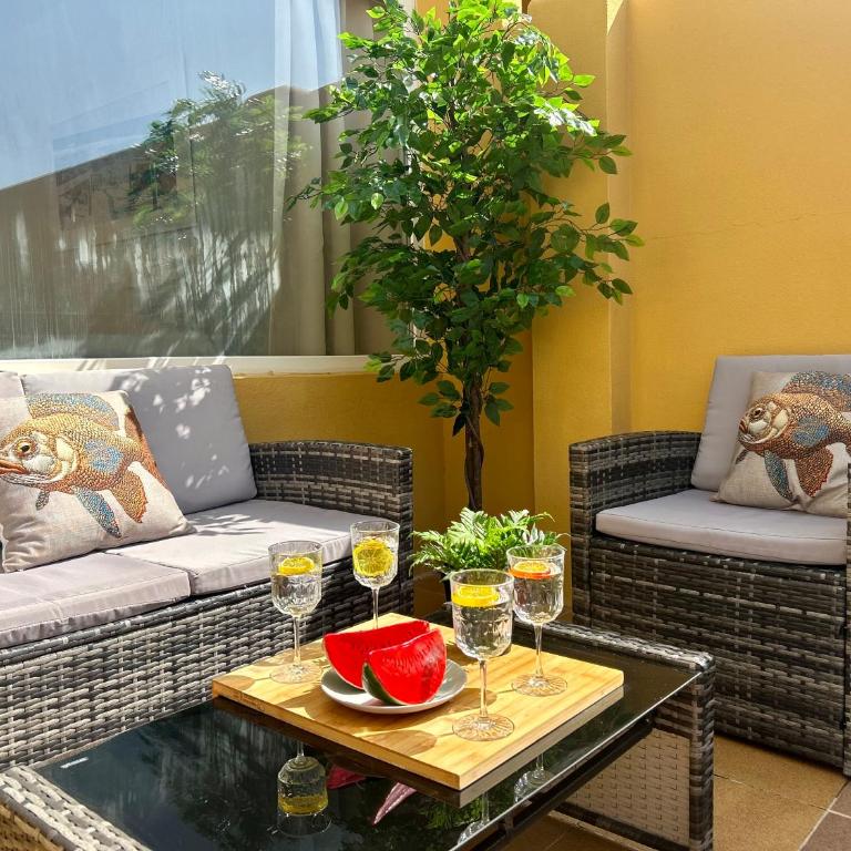 GATU SIROCO junto la playa, piscina, aire acc, terraza -Preferente mayores de 21 años y familias " - Apartment mit Terrasse - 19