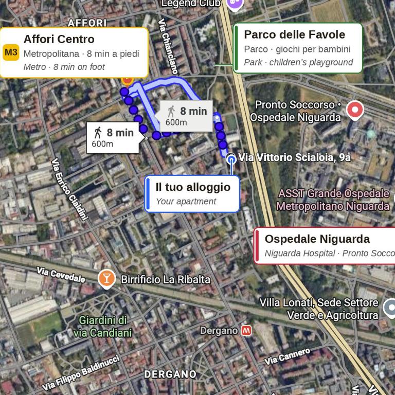 Nido delle Favole Affori M3, AC, Balcony, Park - Appartement 1 Chambre - 39