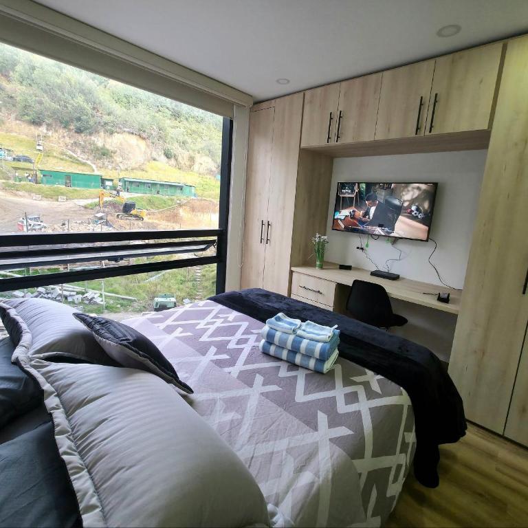 Confortable Loft ejecutivo, North point Usaquén - Apartamento con vistas a las montañas - 23