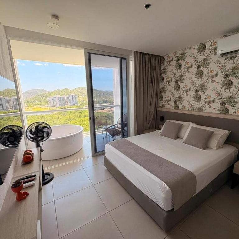 Suite con Jacuzzi y Vista Lateral al Mar - One-Bedroom Apartment - 27
