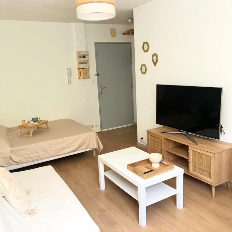 Studio sable accès direct gare centre ville et futuroscope - Apartment mit 2 Schlafzimmern - 16