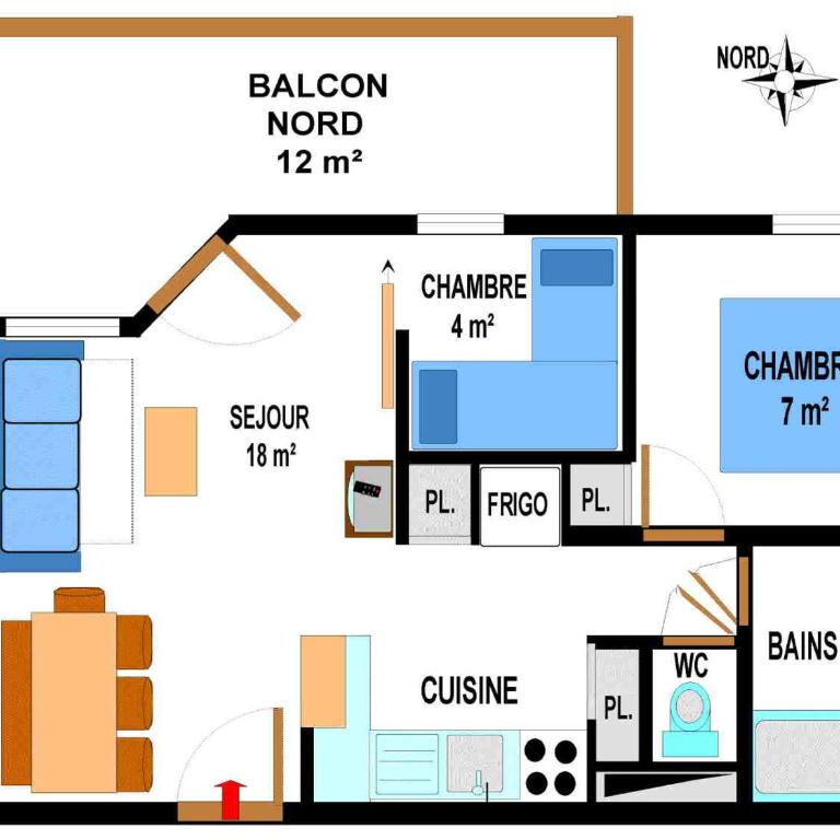 Appartement spacieux, parking - 6 pers. - FR-1-508-319 - Appartement - 6