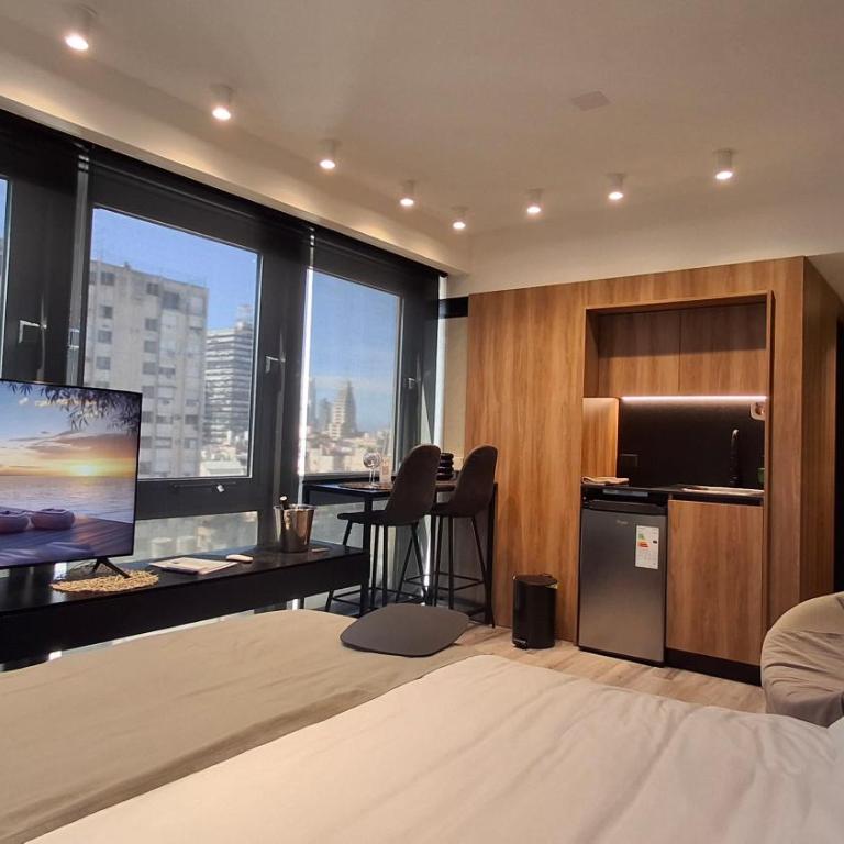Comodidad y belleza, seguridad 24hs, céntrico, cochera, zona Galerías Pacífico y Obelisco - Apartamento Deluxe de 1 dormitorio con vistas a la ciudad - 19