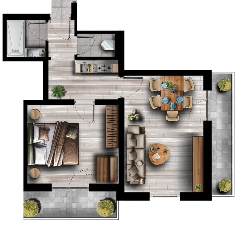 Haus Arrez - Apartamento de 1 dormitorio con balcón - 15