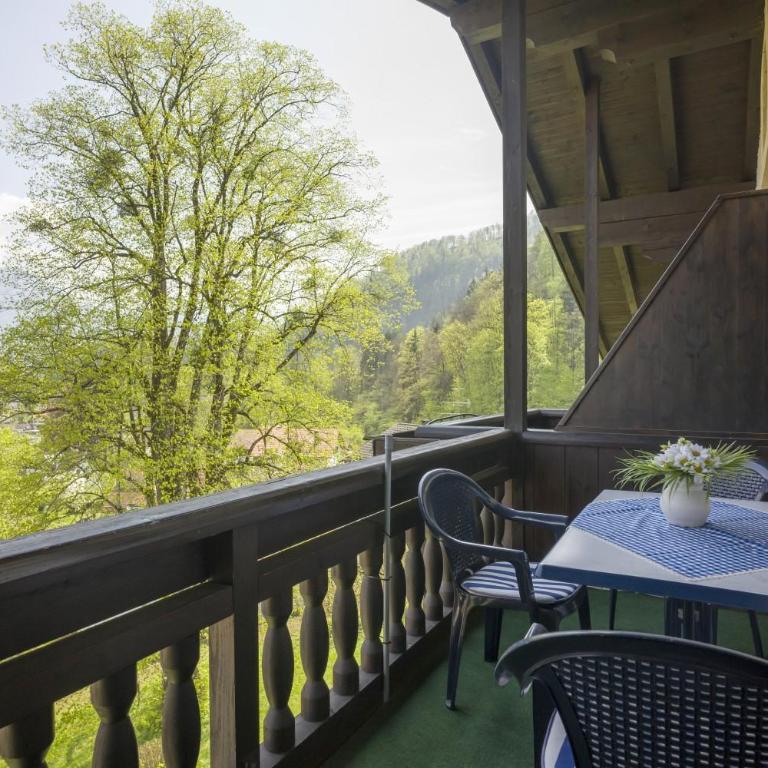 3 Sterne Komfortable Ferienwohnung mit einem Traum Blick zu den Bergen Sauna Spielzimmer Küche Garage 27 - Apartment - 13