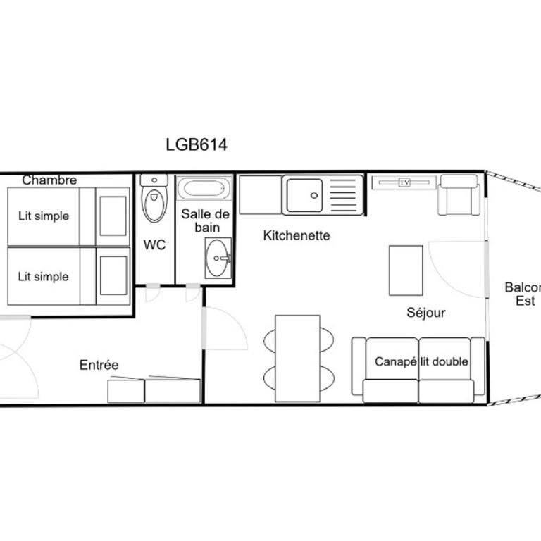 Confortable 2 Pièces, Skis aux Pieds, Proche Commerces - FR-1-182A-22 - Appartement - 10