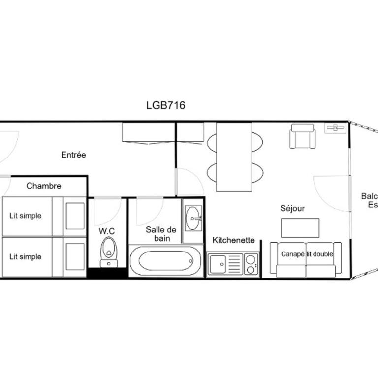 Confortable 2 Pièces, Skis aux Pieds, Animaux Bienvenus - FR-1-182A-19 - Appartement - 9