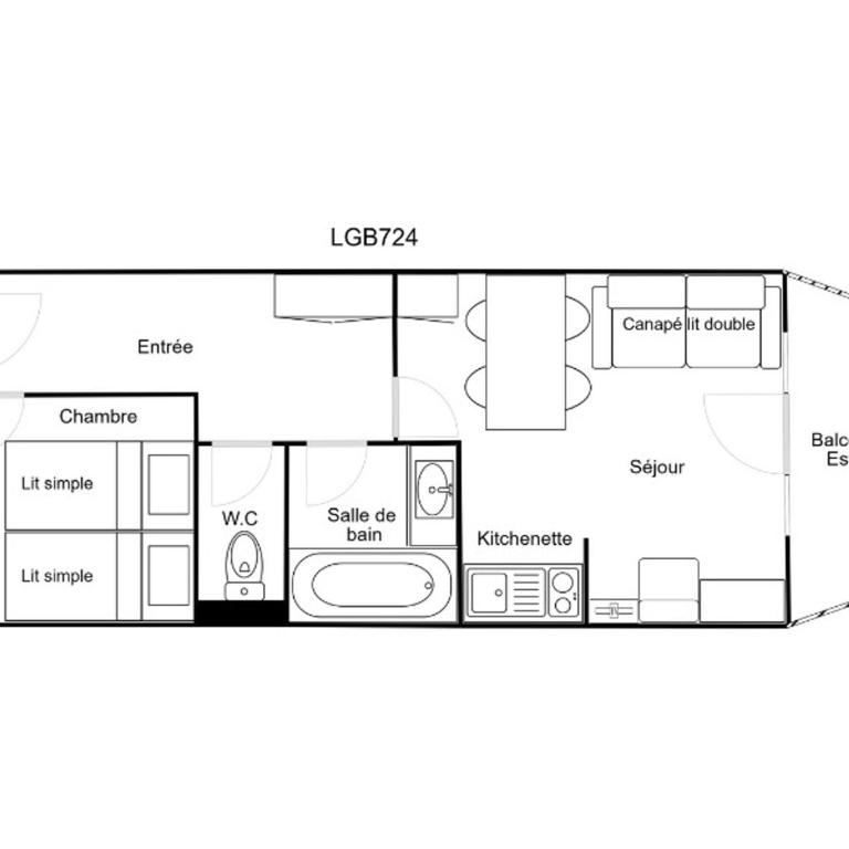 Confortable 2 Pièces, Skis aux Pieds, Proche Commerces - FR-1-182A-23 - Appartement - 10