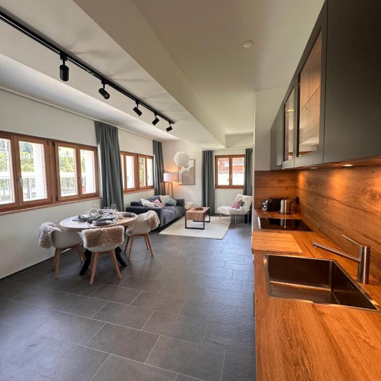 Modernes Apartment am Bahnhof Reckingen - One-Bedroom Apartment with Terrace - 3